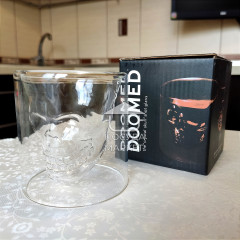 Стакан с двойным дном 150 мл для кофе Череп 