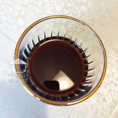 Набір склянок/стаканів з гранями для віскі 260 мл Бандл з золотою облямівкою