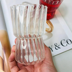 Фигурный прозрачный стакан 300 мл Corsair для коктейлей с фигурной волной по контуру