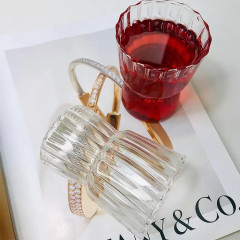 Фигурный прозрачный стакан 300 мл Corsair для коктейлей с фигурной волной по контуру