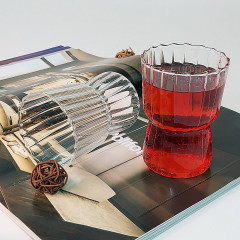 Фигурный прозрачный стакан 300 мл Corsair для коктейлей с фигурной волной по контуру