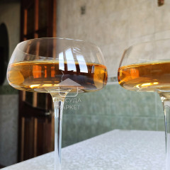 Премиальный набор широких бокалов 6 шт 250 мл для коктейлей, шампанского, мартини на высокой ножке "Daiquiri"