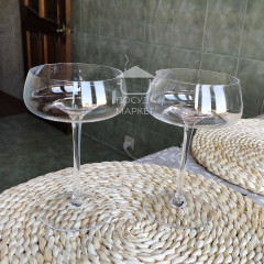 Премиальный набор широких бокалов 6 шт 250 мл для коктейлей, шампанского, мартини на высокой ножке "Daiquiri"