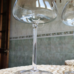 Премиальный набор широких бокалов 6 шт 250 мл для коктейлей, шампанского, мартини на высокой ножке "Daiquiri"