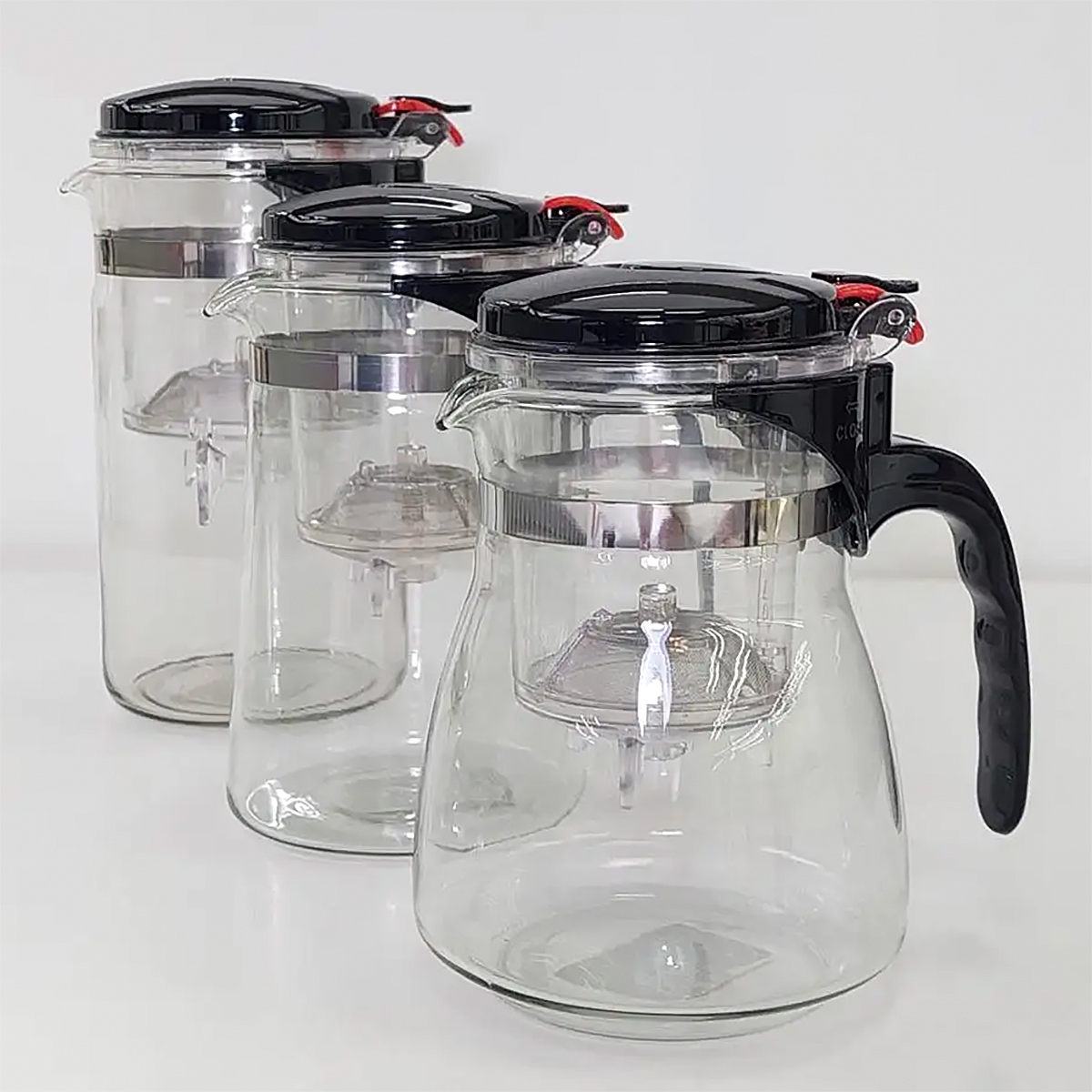 Чайник заварювальний 1 л Тіпод скляний з окремою колбою для заварювання