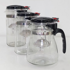 Чайник заварювальний 1 л Тіпод скляний з окремою колбою для заварювання