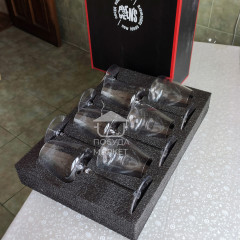 Преміальний набір келихів для червоного вина 450 мл Style на високій ніжці з богемського скла