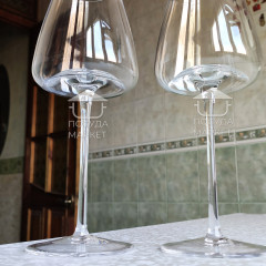 Преміальний набір келихів для червоного вина 450 мл Style на високій ніжці з богемського скла