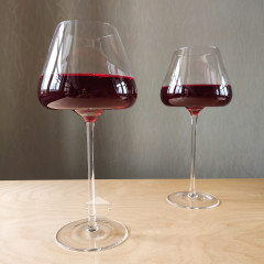 Премиальный набор 6 больших бокалов для красного вина 670 мл "Style" на высокой ножке с широкой чашей