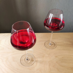 Премиальный набор 6 больших бокалов для красного вина 670 мл "Style" на высокой ножке с широкой чашей