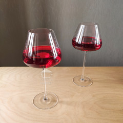 Премиальный набор 6 больших бокалов для красного вина 670 мл "Style" на высокой ножке с широкой чашей