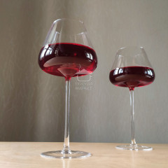 Премиальный набор 6 больших бокалов для красного вина 670 мл "Style" на высокой ножке с широкой чашей