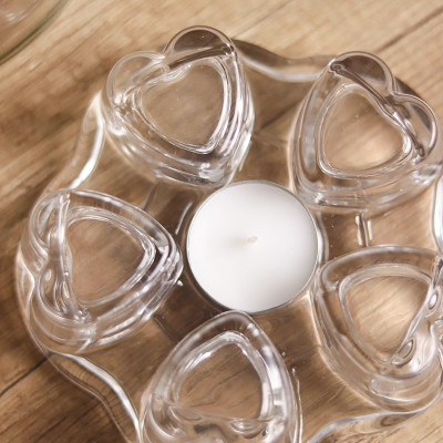 Фото 2 -Скляна підставка для підігріву чайника від свічки Heart, піч-підставка для заварника Фото 2 -Скляна підставка для підігріву чайника від свічки Heart, піч-підставка для заварника