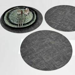 Килимок під тарілку круглий 32,5 см, термостійкий підтарельник Fabric