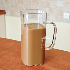 Скляна квадратна висока хайбол кухоль 350 мл Elegance