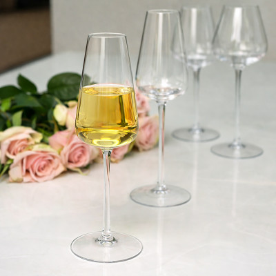 Фото 2 -Набір 6 келихів для шампанського 250 мл Style на високій ніжці, прозоре скло