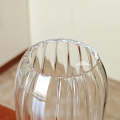 Велика висока фігурна склянка для коктейлів 750 мл Sauer, скляний прозорий незвичайний фігурний стакан для напоїв