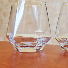 Набір 6 прозорих шестикутних склянок 330 мл Atlant