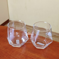 Набір 6 прозорих шестикутних склянок 330 мл Atlant