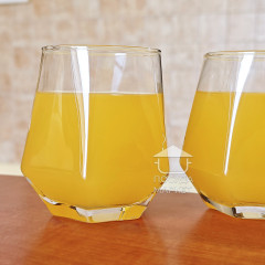 Набір 6 прозорих шестикутних склянок 330 мл Atlant