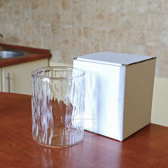 Ребриста склянка 260 мл Ice з прозорого скла