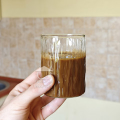 Ребриста склянка 260 мл Ice з прозорого скла