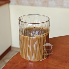 Ребриста склянка 260 мл Ice з прозорого скла