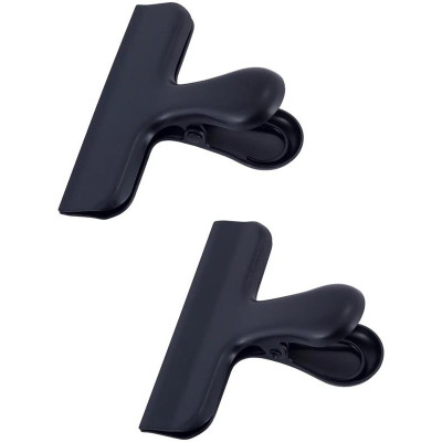 Фото 2 -Набір 2 зажими Kamille для пакетів 7.8х3х6.5см, нержавіюча сталь з пластиковою накладкою