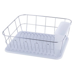 Сушка для посуды 37x33x13,5 см Kamille белый хромированная сталь