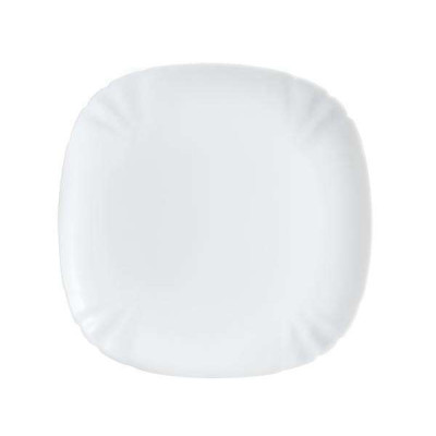 Тарелка десертная 21 см Luminarc Lotusia квадратная белая стеклокерамика