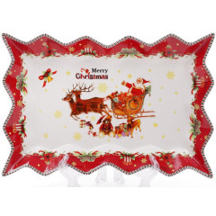 Блюдо фарфорове З Різдвом! 25х16см