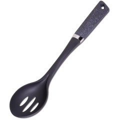 Ложка поварская Kamille Saffron 35см нейлоновая, с прорезями