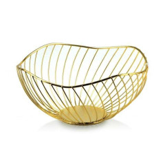 Фруктовница Mondex CEDRIC 26,5Х13см золотистый металл