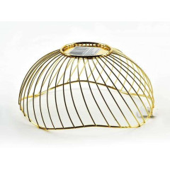 Фруктовница Mondex CEDRIC 26,5Х13см золотистый металл