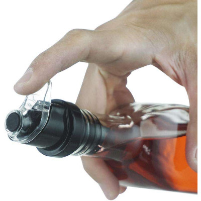 Фото 2 -Набір 2 скляні пляшки Clear для масла і оцту 2х250мл, кришка з дозатором