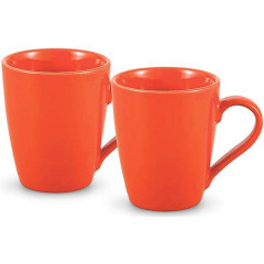Набор 2 керамические кружки Sunshine 300мл, оранжевые