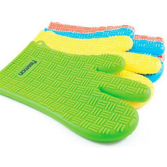 Рукавичка-прихватка силіконова 20х16.5см кольорова