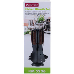 Набор кухонных аксессуаров Kamille Britta 6 предметов на подставке