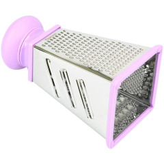 Терка 4-х гранная Meotida Pyramida 21см с пластиковой ручкой