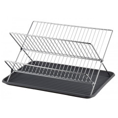 Сушка для посуды 43,6х4,5х36см MaxMark одноуровневая металл/пластик