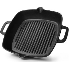 Сковорода-гриль чугунная Naestved 26х26см с литыми ручками