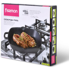 Сковорода-гриль чугунная Naestved 26х26см с литыми ручками