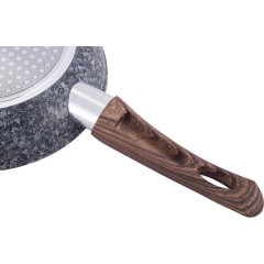 Сковорода Kamille Grey Marble Ø26см индукционная с антипригарным покрытием