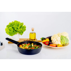 Сковорідка 26 см Ringel Salsa глибока індукційне дно чорний кований алюміній арт. RG-1134-26
