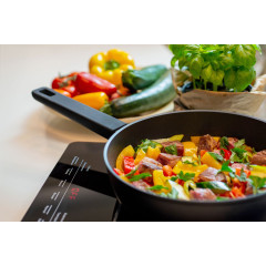Сковорідка 26 см Ringel Salsa глибока індукційне дно чорний кований алюміній арт. RG-1134-26