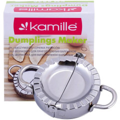 Форма для лепки вареников Kamille 13х8.5х3см из нержавеющей стали