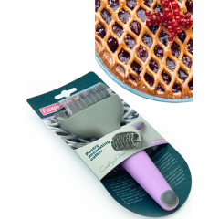 Роллер для фігурної нарізки тісту 5см (сіткою)