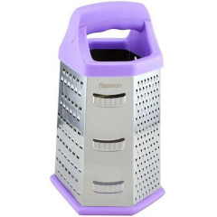 Терка 6-ти гранная Meotida с пластиковой ручкой, 24х11х8.5см