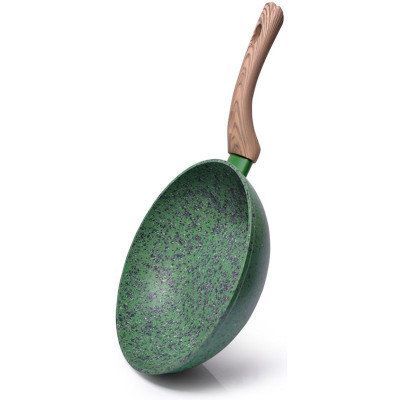 Сковорода-вок Malachite Ø24см з антипригарним покриттям EcoStone