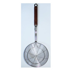 Шумовка Dynasty 40см проволочная с деревянной ручкой